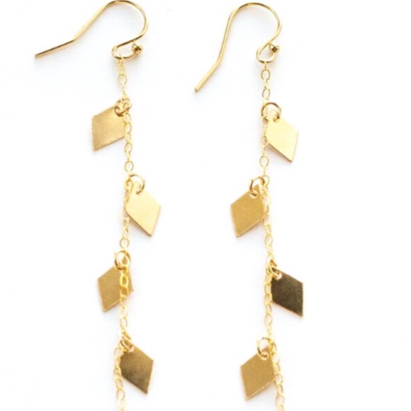 Brand New Diamond Disc Earrings - Picture 2 of 2